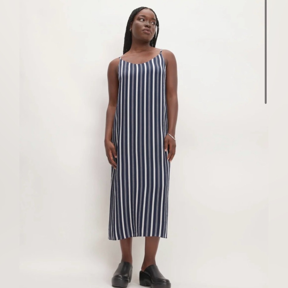 Everlane Hammered Satin Slip Dress